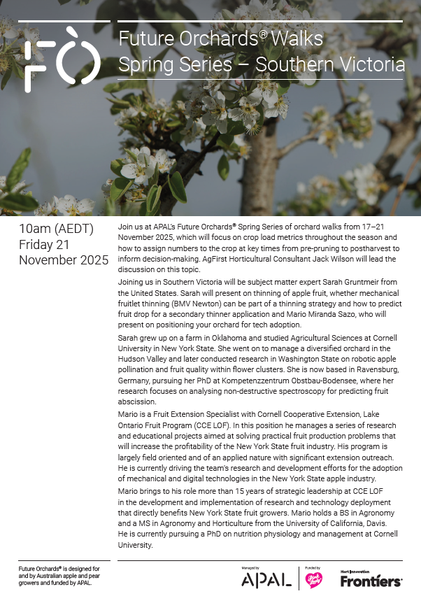 Future Orchards Walk - Spring Series - Southern Victoria 