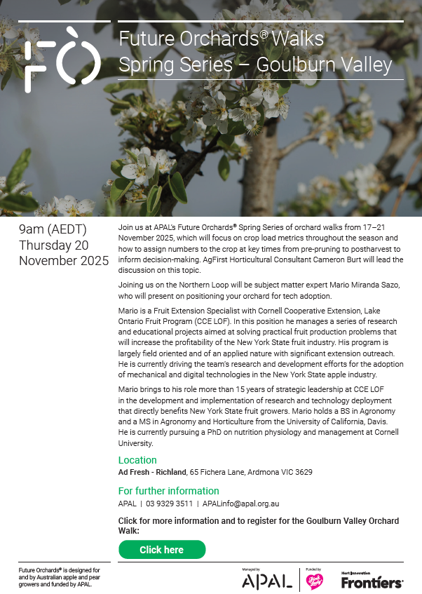 Future Orchards Walks - Spring Series - Goulburn Valley 